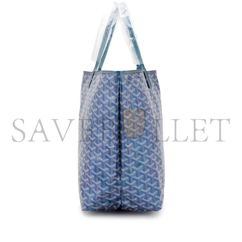G09ard PEARLY BLUE G09ardINE CANVAS AND CHEVROCHES CALFSKIN SAINT L0vis GM TOTE (40*34*20cm)